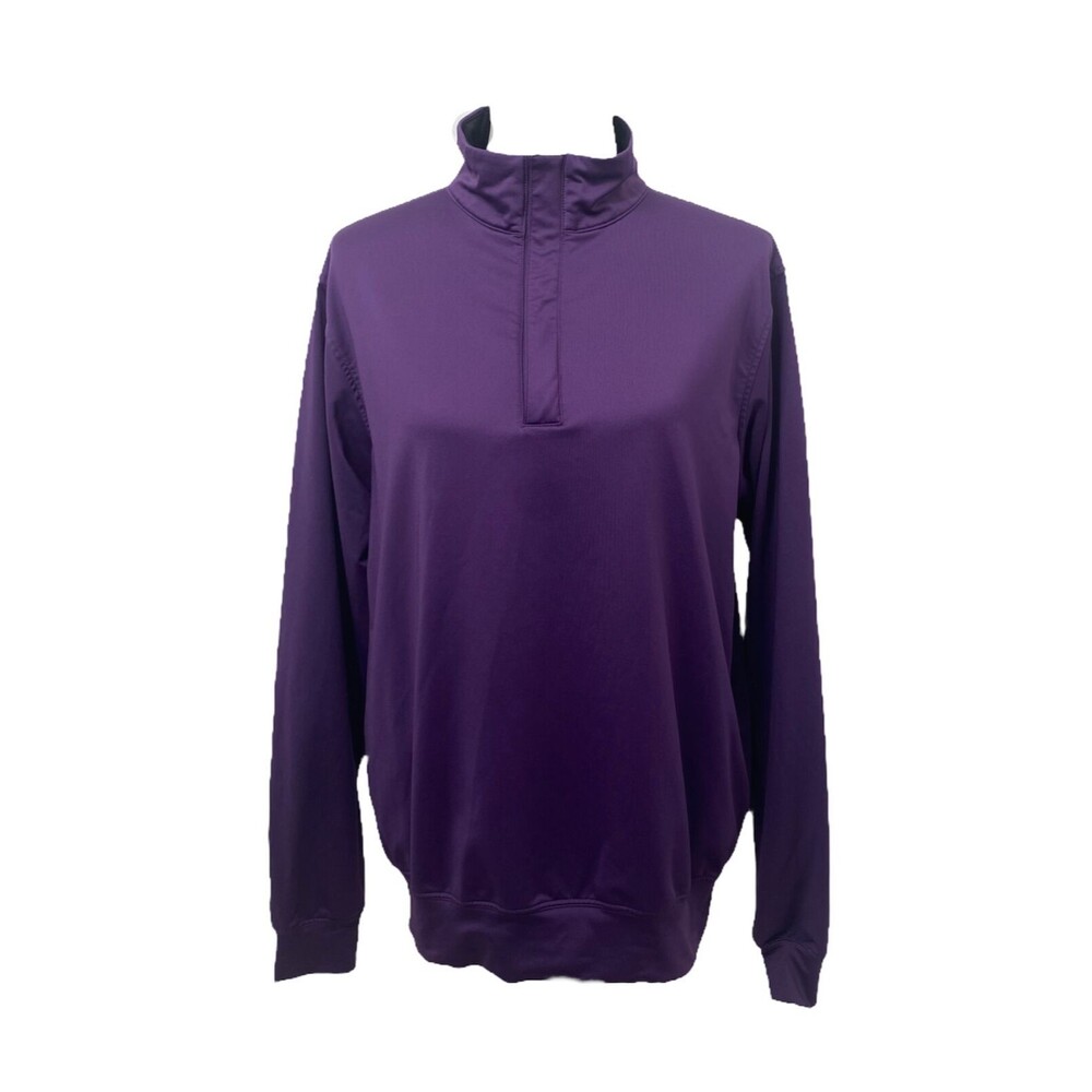 Carnoustie Women’s Sweatshirt Purple 1/4 Zip High Neck Athletic Size Medium